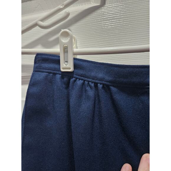NWT Vintage Pendleton Wool Midi Navy Blue Skirt New with Tag Size 6 - Picture 8 of 15